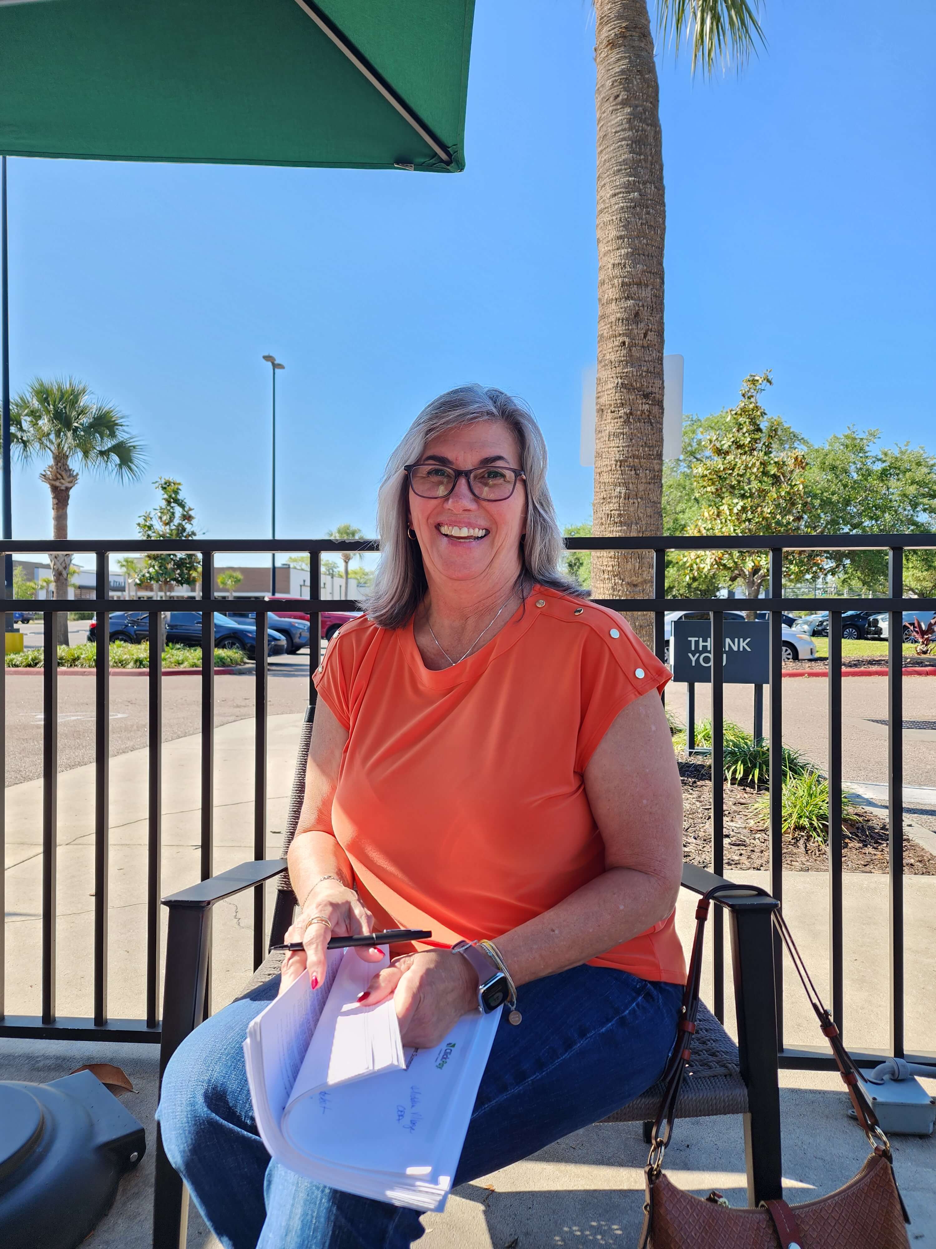Susan in Orange